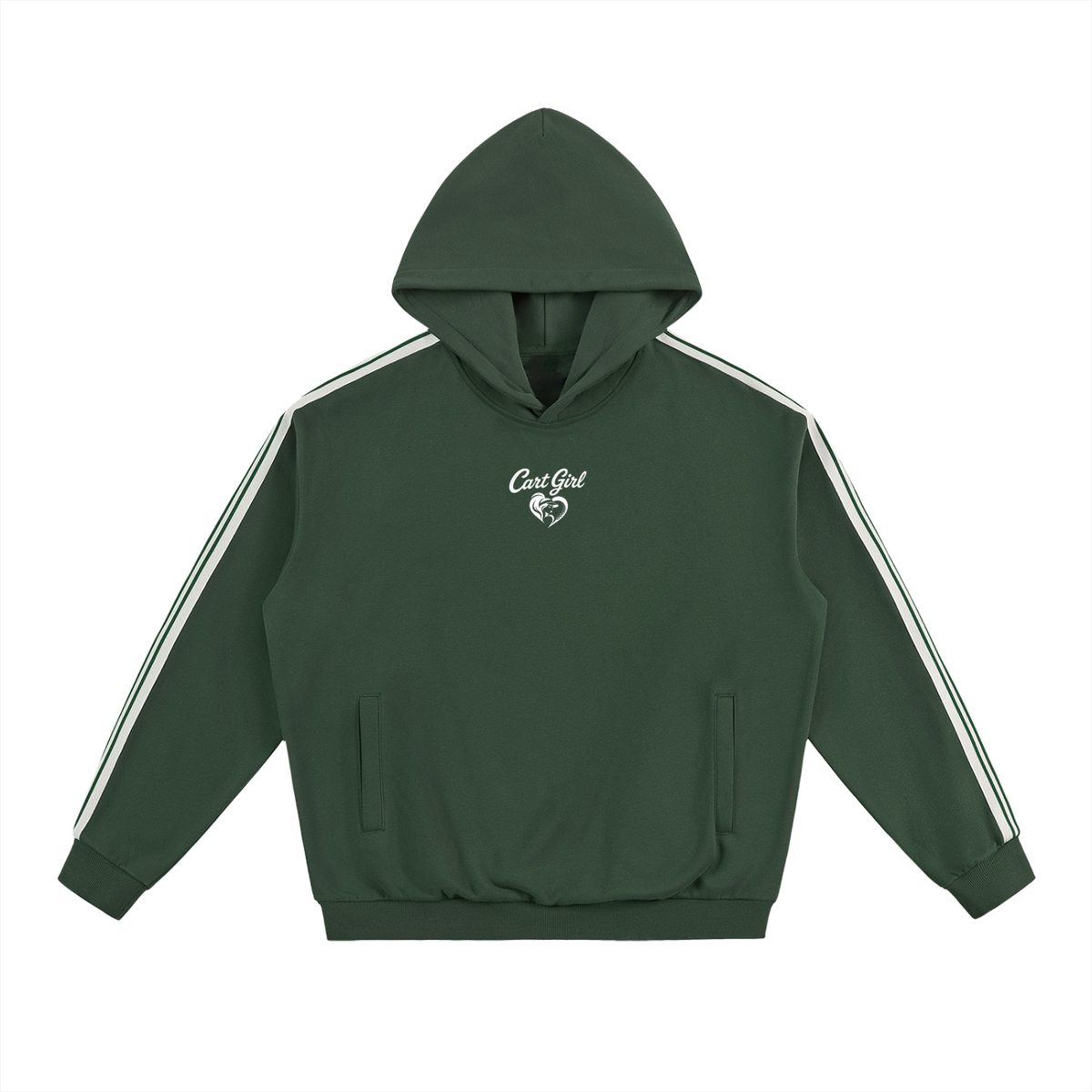 SIDE STRIPE DROP SHOULDER HOODIE