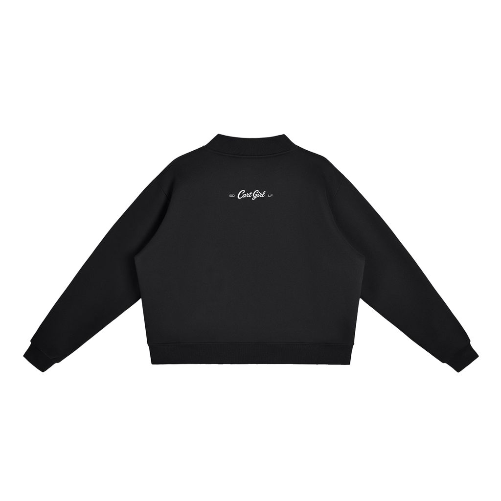 WOMEN'S FLEECE CREW NECK HEART SWEATSHIRT