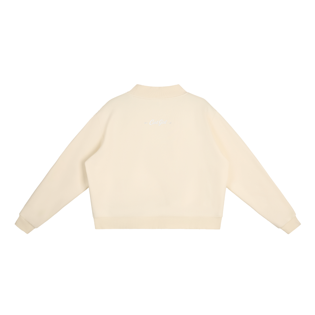 WOMEN'S FLEECE CREW NECK HEART SWEATSHIRT