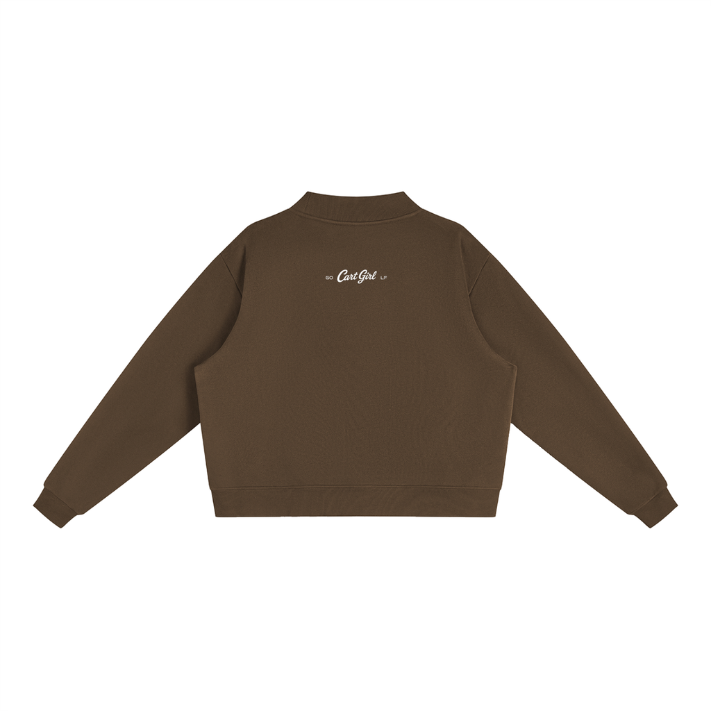 WOMEN'S FLEECE CREW NECK HEART SWEATSHIRT