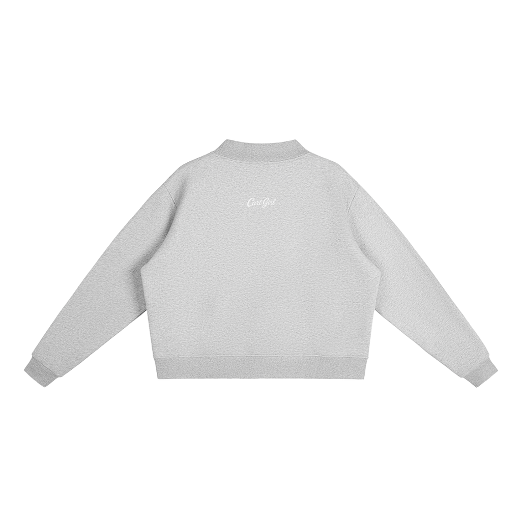 WOMEN'S FLEECE CREW NECK HEART SWEATSHIRT