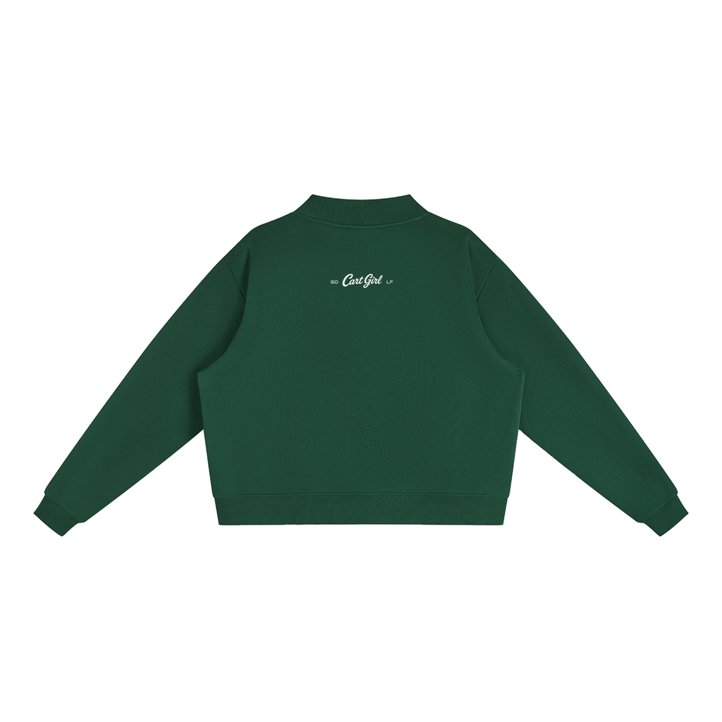 WOMEN'S FLEECE CREW NECK HEART SWEATSHIRT