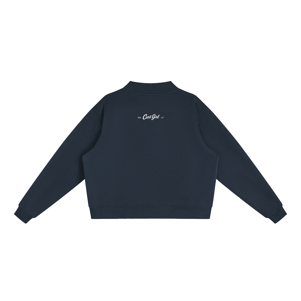 WOMEN'S FLEECE CREW NECK HEART SWEATSHIRT