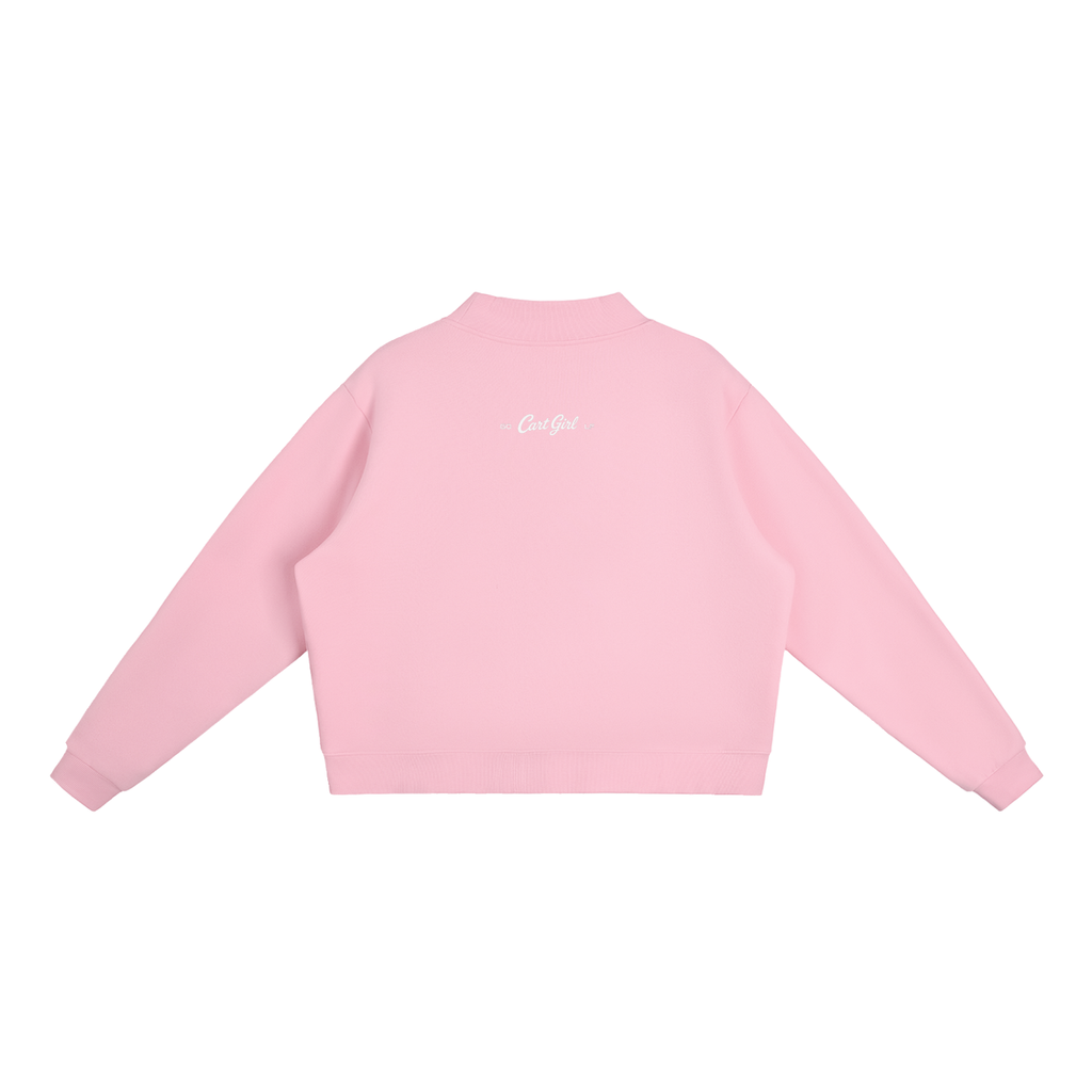 WOMEN'S FLEECE CREW NECK HEART SWEATSHIRT