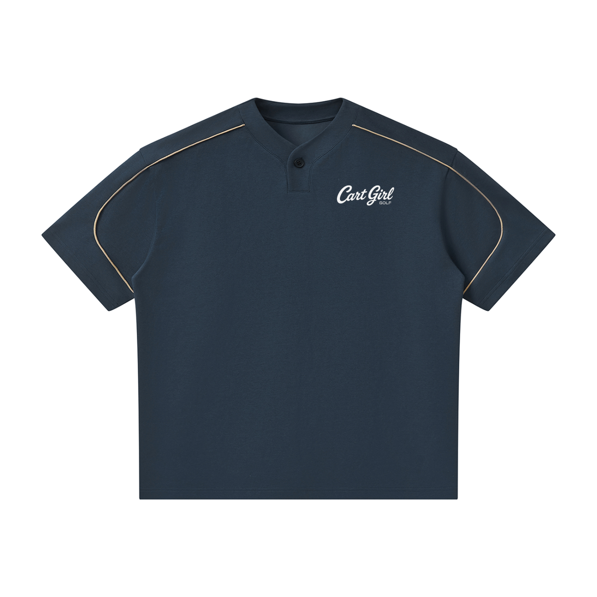 VINTAGE PIPED HENLEY